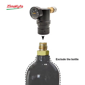 Régulateur d'air HPA Micro MR GEN2 avec coupleur femelle US Foster, manomètre 300 psi, tuyau hélicoïdal à distance 40-200 PSI pour outils pneumatiques - Product Image 5