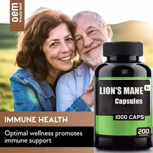 Suplemen Imunitas Kompleks Jamur Lions Mane, Rumput Laut, dan Shilajit Herbal Ausreson, Ekstrak Lions Mane Organik dalam Kapsul - Product Image 2