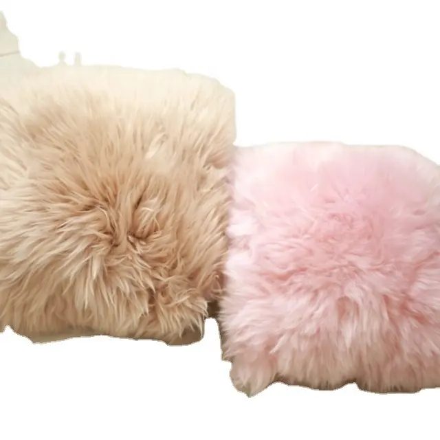 2017 hot sale handmade real sheepskin lamb fur toss throw cushion cover pillows