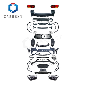 CARBEST <span class=keywords><strong>Prix</strong></span> d'usine Kit carrosserie de mise à niveau pour <span class=keywords><strong>Mercedes</strong></span>-Benz <span class=keywords><strong>GLC</strong></span> CLASS X253 2016-2019 vers GLC63 AMG 2021 - Product Image 3