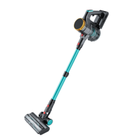 Aspirateur balai sans fil portable 200W 20KPa, autonomie 45 min, écran anti-emmêlement, pour poils d'animaux/tapis/sols