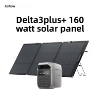 Centrale électrique portable ECOFLOW Delta 3PLUS en stock, batterie de secours 1800W pour activités de camping en extérieur
