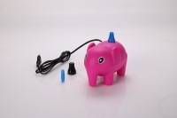 Pompe à air électrique portable automatique en forme d'éléphant mignon pour ballons en latex et en aluminium, idéale pour les fêtes, mariages et anniversaires