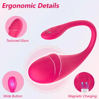 App-gesteuerter Tragbarer U-förmiger Vibrator Kabelloses Bluetooth Höschen-Vibrator Klitoris G-Punkt Stimulator Erwachsenen-Sexspielzeug für Paare