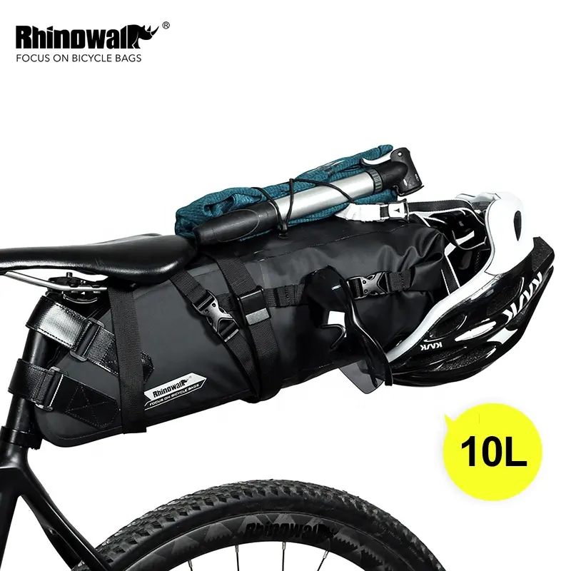 Rhinowalk防水MTBロード自転車サドルバッグサイクリングバッグバイクパッキングリアシートバッグ-Amazonホット販売