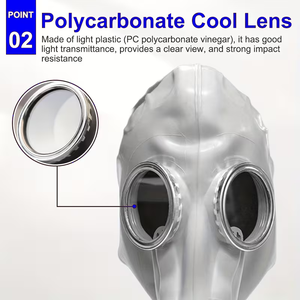 Masker Gas Tipe 59 Berkualitas Tinggi Baru, Pelindung Gas dengan Filter Karbon Aktif, Masker Debu yang Dapat Digunakan Kembali - Product Image 3