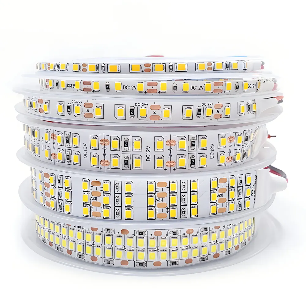 Ultra fina 8mm largura pequeno led tiras de luz 2835 smd 24v