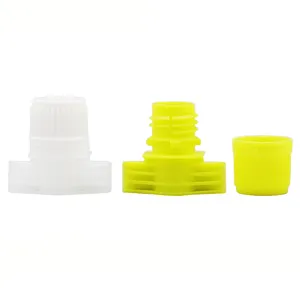 13mm flexible drinking plastic pouch nozzle with screw cap