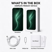 Penyimpanan Super Besar, Versi Original Tanpa Kunci I15 Plus 5G Smartphone, 128GB 256GB, Kamera 48MP, Buka Kunci Wajah