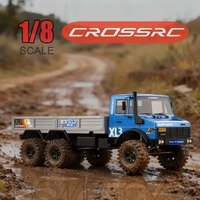CROSSRC EMO XL3 1/8 6WD RC Crawler Wild Elephant 6x6 Recovery Truck Portal Axle Diff Lock High Torque Metal 2.4GHz RTR