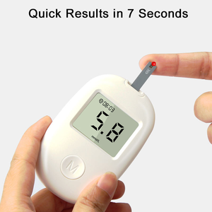 Kit de <span class=keywords><strong>test</strong></span> de glycémie pour diabétiques, glucomètre portable, analyseur de glycémie, utilisation à domicile, personnes âgées, automatique, 6s, écran LCD, batterie - Product Image 4
