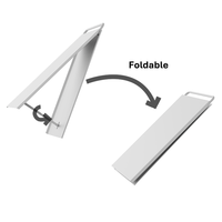 Support de logo de marque en métal personnalisé - Panneau de table autoportant pour le commerce de détail et les événements, en acier inoxydable durable, OEM/ODM acceptés