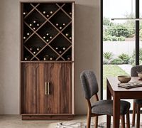 Armoire de rangement pour vin rouge en bois massif multicouche, vitrine pour spiritueux et champagne, cave à vin personnalisée au design moderne