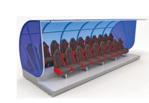 مقاعد فاخرة للاعبي كرة القدم مع قاعدة ألومنيوم للملاعب الخارجية بسعر المصنع - Product Image 2