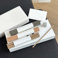 Ensemble d'encens aromatique en bois 100% naturel et biologique pour l'automne, utilisation domestique, parfum frais longue durée, bâtonnets décoratifs à brûler