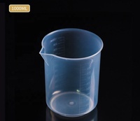 Gobelets de laboratoire en plastique PP de 25 ml, 50 ml, 100 ml, 150 ml, 250 ml, 300 ml, 500 ml, 1000 ml, béchers de mesure en plastique
