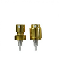 Pulvérisateur à brouillard avec col en aluminium électrolytique et PP, buse de parfum 15 mm, couleur choux-fleurs doré