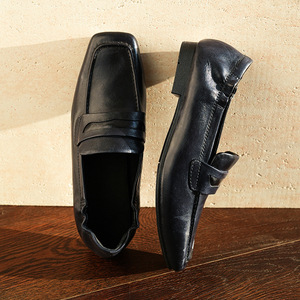 <span class=keywords><strong>Mocassini</strong></span> da <span class=keywords><strong>Donna</strong></span> in <span class=keywords><strong>Pelle</strong></span> di Alta Qualità, Stile Vintage in Velluto Lavato, Nuova Collezione Primavera 2026, Comodi Slip-on - Product Image 2