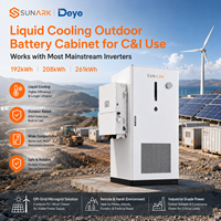 Armoire de stockage de batteries lithium-ion à refroidissement liquide 208 kWh 261 kWh en gros, certifiée CE pour l'intégration de systèmes solaires commerciaux