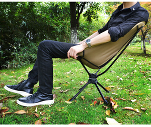 Nuevo diseño portátil ligero al aire libre plegable Luna sillas Camping Silla giratoria con bolsillos para playa Camping senderismo - Product Image 4