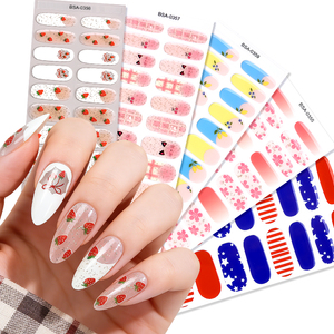 Tiras Adhesivas <span class=keywords><strong>para</strong></span> <span class=keywords><strong>Uñas</strong></span> de Gel de Calidad Profesional Francesa, Sin Necesidad de Hornear, Brillantes, Sin Rayos UV, Libres de Hema - Product Image 4