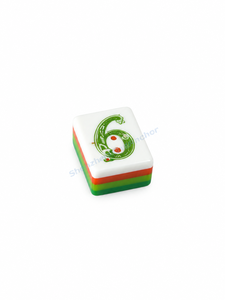 Juego de Mahjong de Lujo para Niños <span class=keywords><strong>Daen</strong></span>, Estilo Can, Acrílico Ecológico y Duradero, para 4 Jugadores, Serie Ice Flower Shell - Product Image 6