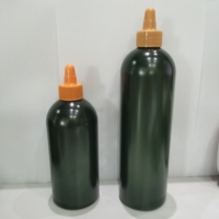 Bouteille souple en plastique vert mat de qualité alimentaire pour huile d'olive, pot à beurre de cacahuète, flacon à sauce 350ml 500ml 750ml 1000ml