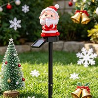 Solarbetriebene Weihnachtsbaum-, Weihnachtsmann- und Schneemann-Bodenbeleuchtung für den Außenbereich, IP65/wasserdicht, CE- und RoHS-zertifiziert, PVC-Material, für die Feiertage