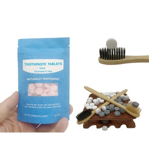 Logo privé Mini taille dentifrice tablette à mâcher solide dentifrice onglets voyage <span class=keywords><strong>Hoel</strong></span> utilisation - Product Image 3