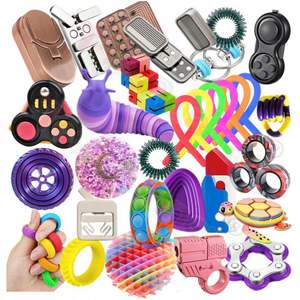 Anti-stress Fidget Slider en métal, jouet de puzzle pour soulager l'anxiété et le TDAH, finition de qualité supérieure, action fluide des éléments de fidget. - Product Image 1