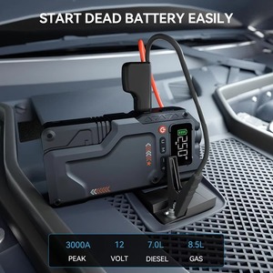 Avviatore d'<span class=keywords><strong>Emergenza</strong></span> per Auto 12V con Batteria da 8000mAh, Torcia LED, Pompa d'Aria e Ricarica USB-C per Moto, Camion e Uso Esterno - Product Image 2