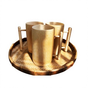 Vaso Ecológico Reutilizable de Bambú Natural Premium GREEN para Hogar, Cafetería, Restaurante y Suministro al por Mayor para Exportación - Product Image 1