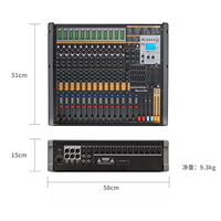 Console de mixage audio professionnelle TFB-16 16 canaux, mixeur DJ pour console audio et son professionnelle