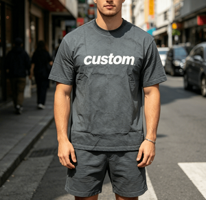 Camiseta Personalizada de Manga Corta con Cuello Redondo para Hombre, Corte Regular, Algodón, Estampado de Letras, Estilo Casual Urbano - Product Image 4