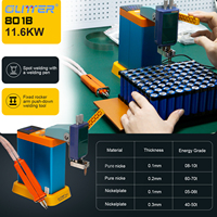 Soudeuse par points à batterie GLITTER 801B 11,6 kW 116J, machine de soudage à impulsions à stockage d'énergie avec bras oscillant 73SA et stylo 70BN pour pack EV
