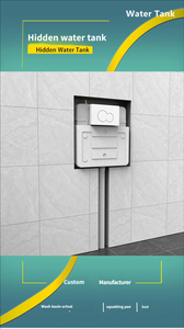 Inodoro Moderno de Plástico Personalizado con Tanque de Agua Oculto, Ultrafino, de Montaje en Suelo, Invisible, para Baño de Prisión, con Función de Fácil Limpieza - Product Image 5