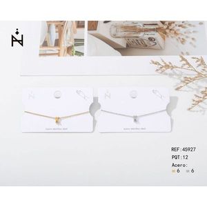 Bracciale a catena Plusera K in acciaio inossidabile, design minimalista, gioielli alla moda - Product Image 1