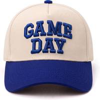 Casquette de baseball personnalisée avec logo brodé en 3D, en coton pur, 5 panneaux, fermeture snapback, motif Argyle, pour les sports de plein air