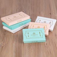 Petit pinceau de maquillage vide personnalisé boîte en papier boîte cadeau biodégradable cosmétique pour soins de la peau boîtes cosmétiques en feuille d'or