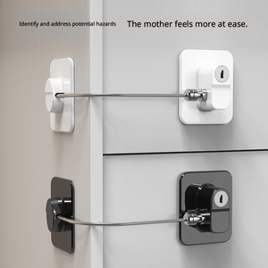 Verrou de sécurité enfant pour réfrigérateur avec clé, verrou adhésif pour porte de réfrigérateur, verrou de sécurité pour armoire, tiroir, fenêtre pour la sécurité à domicile - Product Image 6