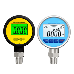 Ac gaz hidrolik basınç anahtarı ölçer kiti 1/4 Bsp 10 bar 200mm <span class=keywords><strong>lpg</strong></span> buzdolabı dijital basınç göstergesi Sus 304 3 "0-15 bar - Product Image 1