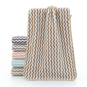 Beauté en polyester de bonne qualité, serviettes d'hôtel de massage au <span class=keywords><strong>spa</strong></span> Serviette de bain épaissie Serviette de salon grise/ - Product Image 6