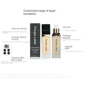 Fondotinta Minerale Neutro Liquido Impermeabile Lunga Durata Controllo Oleosità Minimizzatore di Pori Correttore Naturale Finitura Lucida o Opaca per - Product Image 2