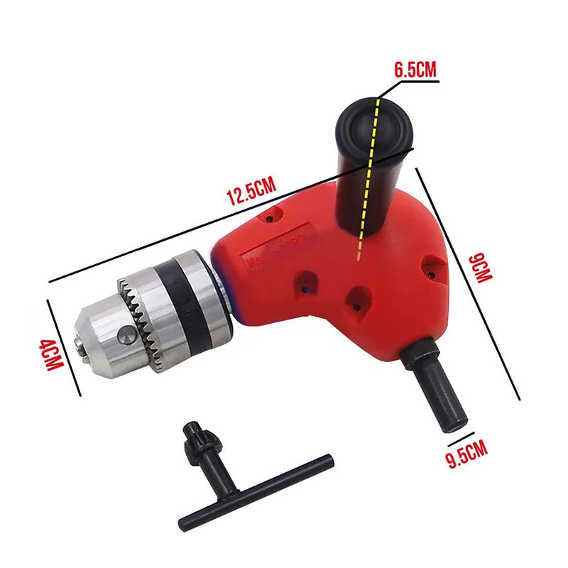 NEW Right Angle Drill Attachment Chuck Adapter Electric Power Cordless 3/8 90 Degree