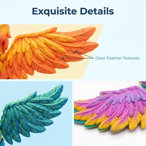 Juguetes de Caballo Impresos en 3D con Material PLA Colorido y Ecológico, Figuras de Acción de Animales, Juguetes Coleccionables, Regalo - Product Image 2