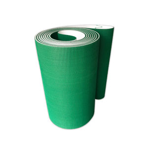 Eğimli konveyör perakende kullanım gıda sınıfı için yeşil PVC dayanıklı kaymaz konveyör bant - Product Image 6