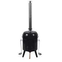 Chaudière en acier émaillé SEJR 17L avec barbecue, cuisine extérieure, chaudière à soupe, marmite, brûleur de cuisinière avec couvercle, four de camping