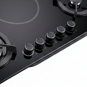 Table de cuisson encastrable quatre feux multi-électrodes gaz/électrique avec plaque en verre, système d'<span class=keywords><strong>allumage</strong></span> électronique domestique, classe d'efficacité énergétique - Product Image 6