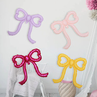 Nouveaux Ballons en Latex Mat Effet Feuille (Uniques) pour Fête d'Anniversaire Thème Nœud, Baby Shower, Décoration de Fête Fille