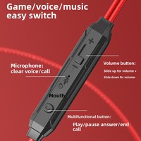 Penjualan Produsen Headphone Gaming PUBG E-Sports Berkabel Lokalisasi Suara In-Ear 3.5mm Kontrol Kabel Mikrofon Bass Berat
